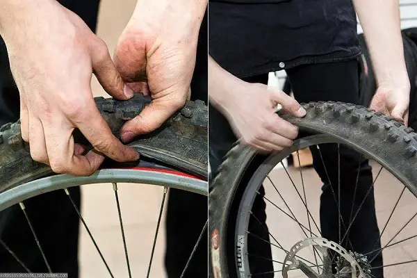 Odstranjevanje notranje cevi s kolesa