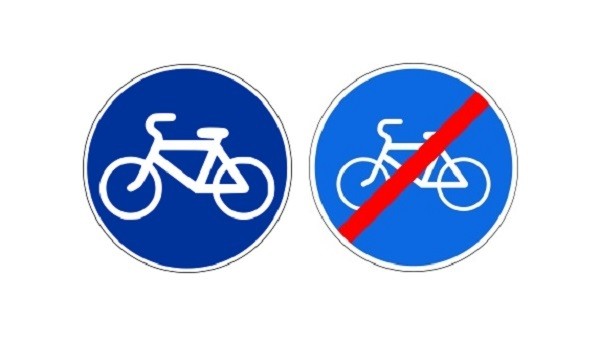 prepoved prometa s kolesi.